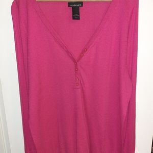 Lane Bryant Pink Knit Top 14/16